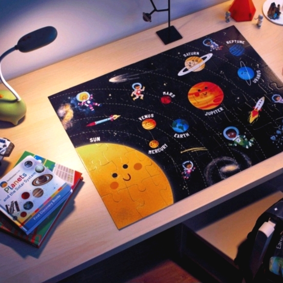 Glow-in-the-Dark Parragon Happy Little Solar System Kids Jigsaw Puzzle 46Pc - Picture 4 of 4